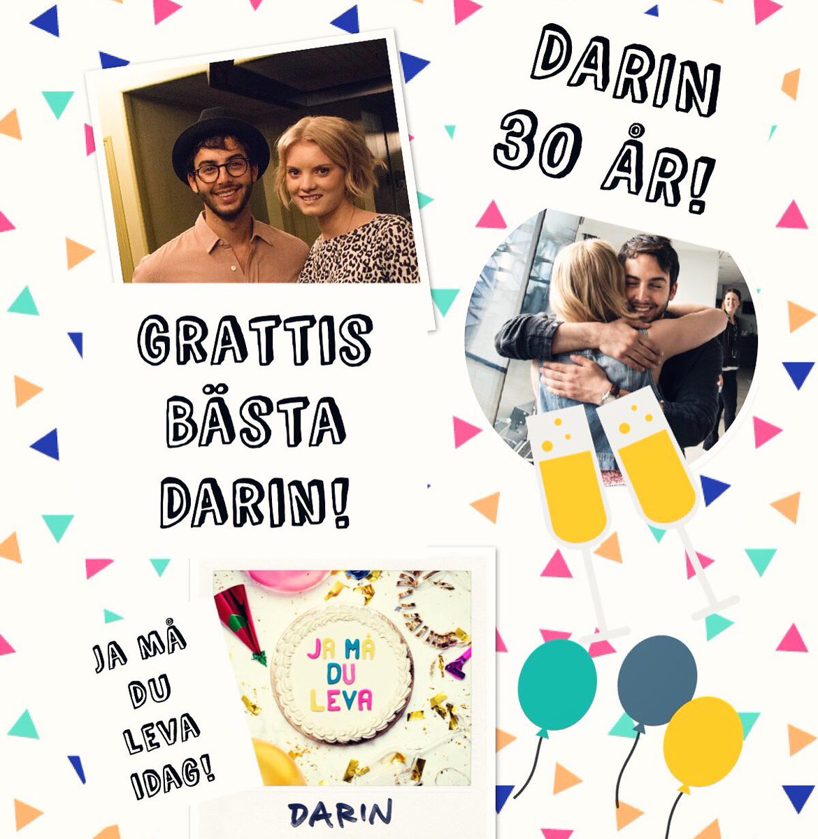 EmiliiaJ's tweet photo. Jaaaa mååå du leeva idaaag! 🎈🎈🎈 Grattis på 30-årsdagen världens bästa idol! 😄 Alltid vid din sida!! 😊 @DarinOfficial #Darin30 #JaMåDuLeva https://t.co/SpSQ91DT6u