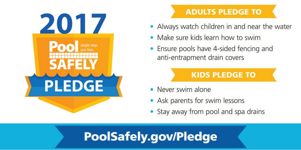 poolsafely's tweet photo. Take & share the #PoolSafelyPledge to be safer around the water this summer! https://t.co/cTcv5EnHys #SimpleStepsSaveLives #stopdrowning https://t.co/HVX5pVQipv