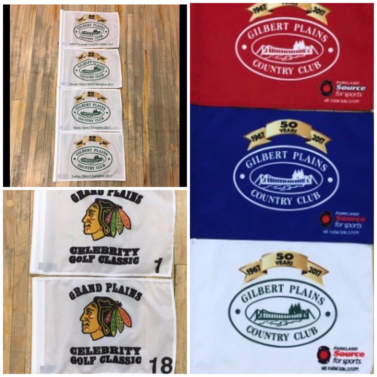 Need Flags? Look what we did for <a href="/GilbertPlainsCC/">Gilbert Plains CC</a> Thanks to <a href="/swmccallum/">Scott Mccallum</a> for letting us be a part of it!!! #50years #golf #charity