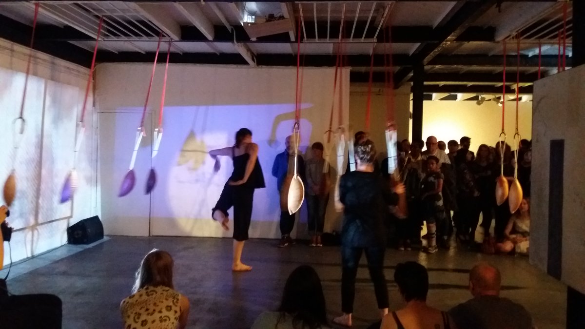 NVeszpremi's tweet photo. Performance at the opening of Flux, an exhibition curated by @Room7Curating at @Centrala_space! https://t.co/ioIQps5GbJ