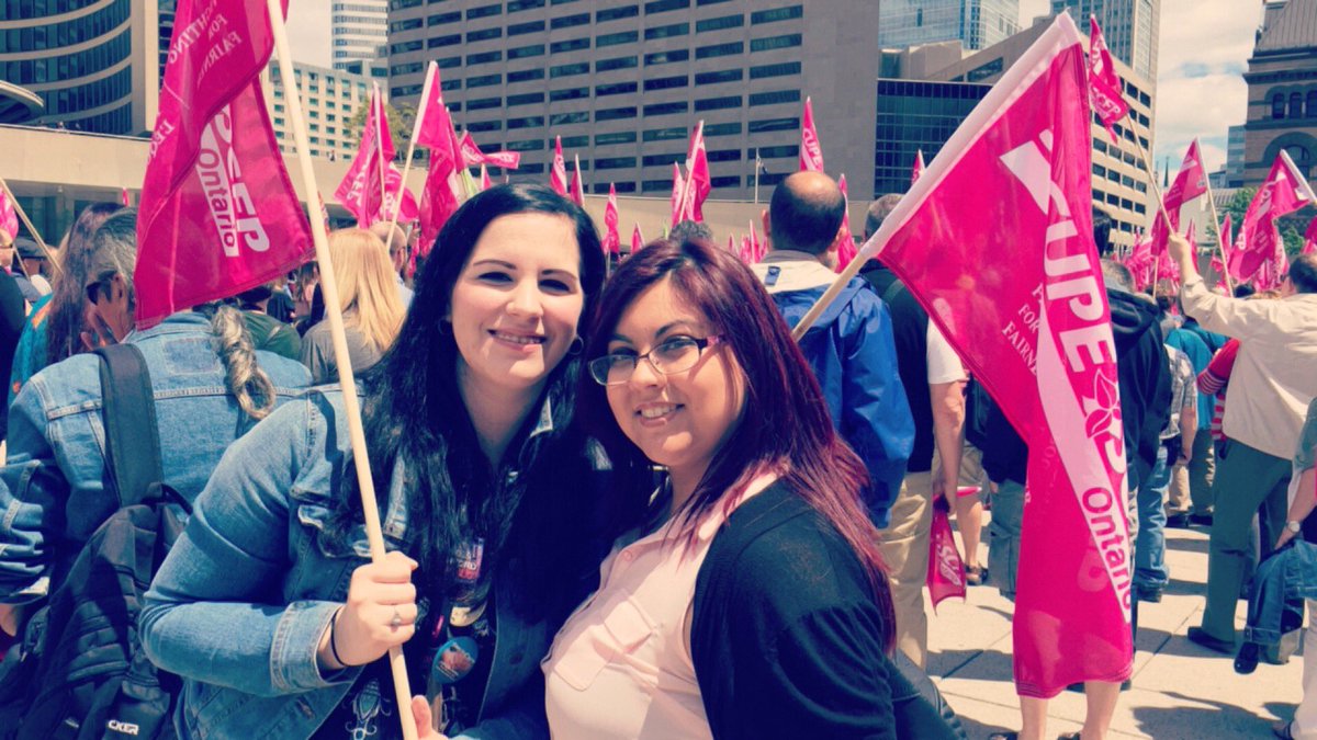 CUPE5277's tweet photo. Rallying with @CUPEOntario and other fellow members in support of @cupe1600 ! #Solidarity https://t.co/wU2gk2SxO3