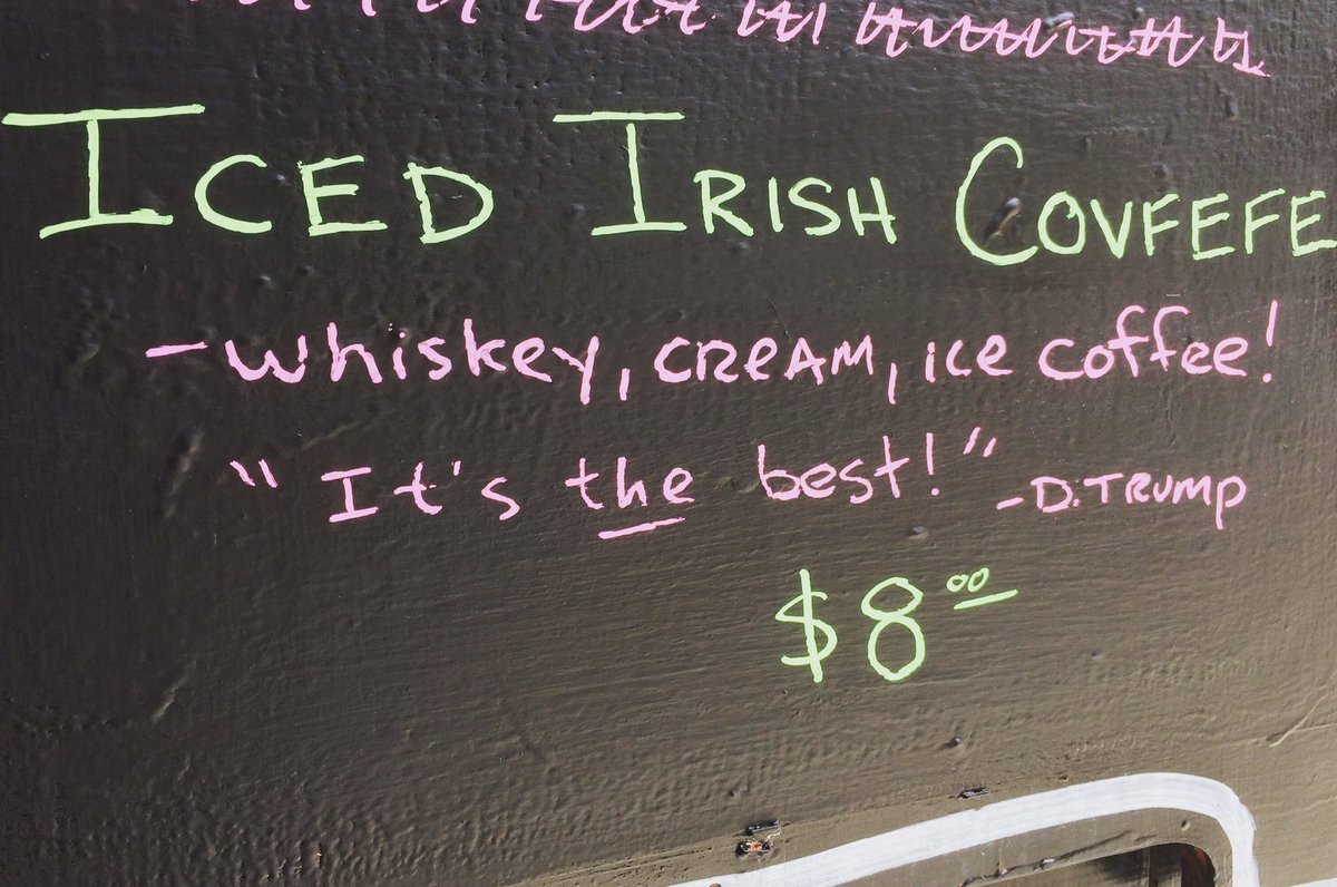 The perfect drink for a changing climate <a href="/realDonaldTrump/">Donald J. Trump</a> gave us the idea! Thanks #bigly