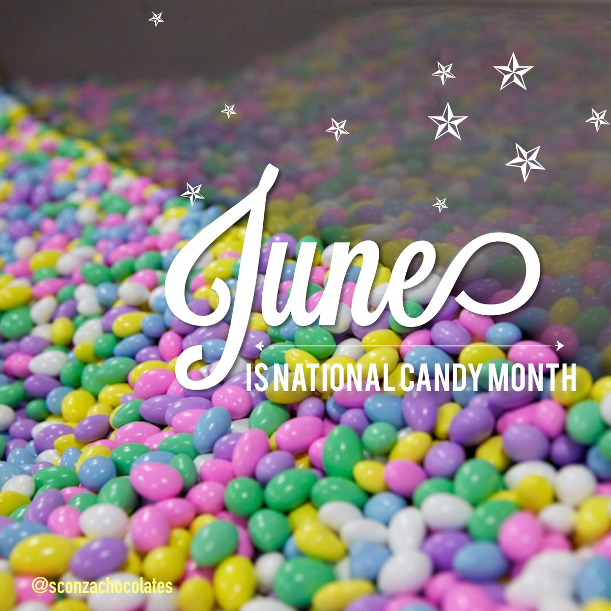 SconzaChocolate's tweet photo. As far as we're concerned, every month is #NationalCandyMonth, but it never hurts to be official. Celebrate with the best #JordanAlmonds https://t.co/QfbUQrDkUL