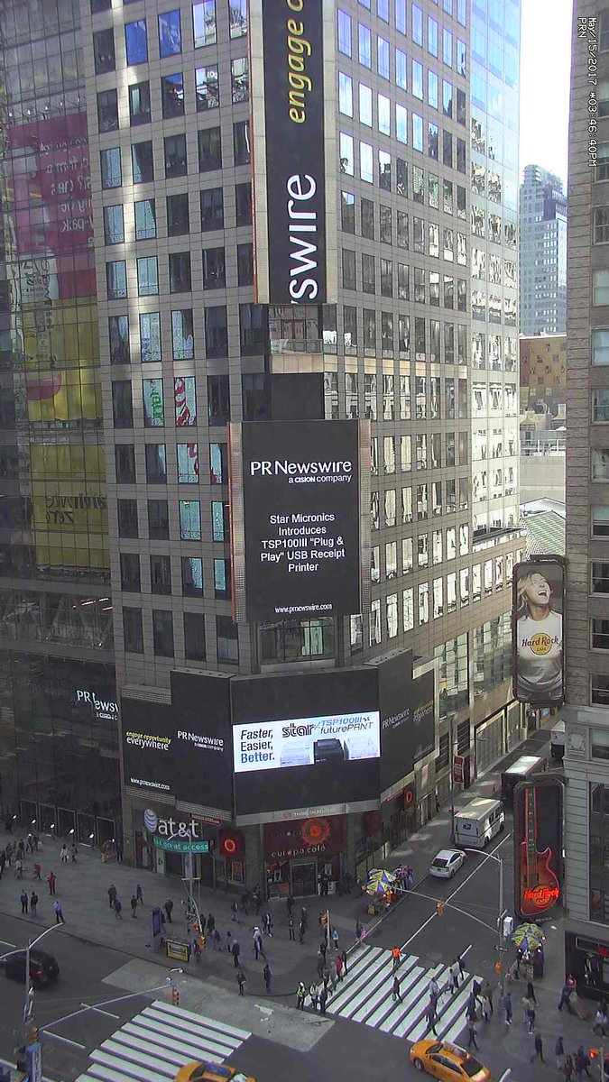StarMicronics's tweet photo. Our NEW TSP100IIIU receipt printer being featured in Times Sqaure! #StarIsEverywhere #nyc #timessquare 

@PRNewswire https://t.co/ewjvhrguZ6