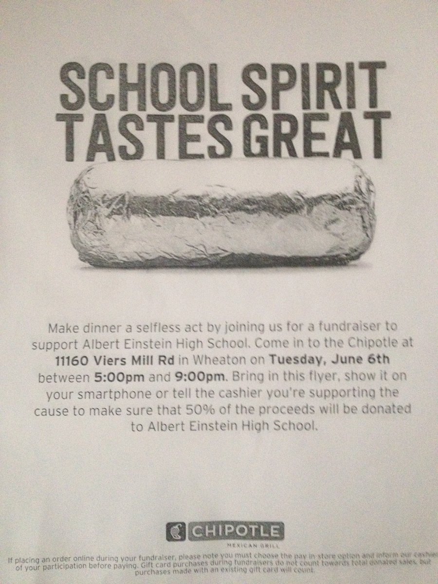 AEHS2018's tweet photo. Bring your friends, enjoy a burrito and support your school!! June 6th @ 5-8, be there! https://t.co/ayFzj8yXmL