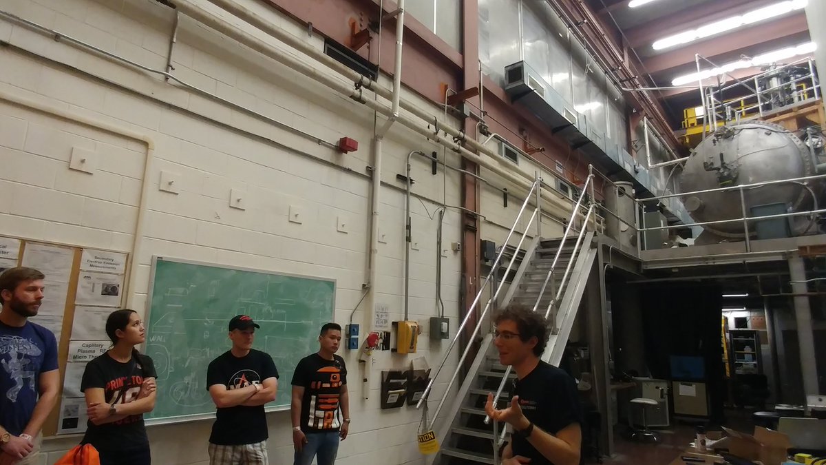 Hallthruster @PPPLab with Jacob learning about rocket propulsion #PrincetonReunions