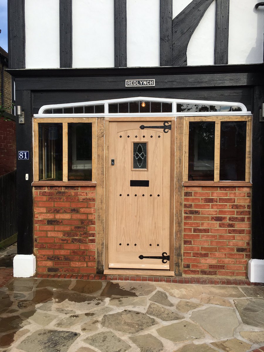 New mock Tudor entrance built to replace uPVC in broadstairs by A.R.D Carpentry.