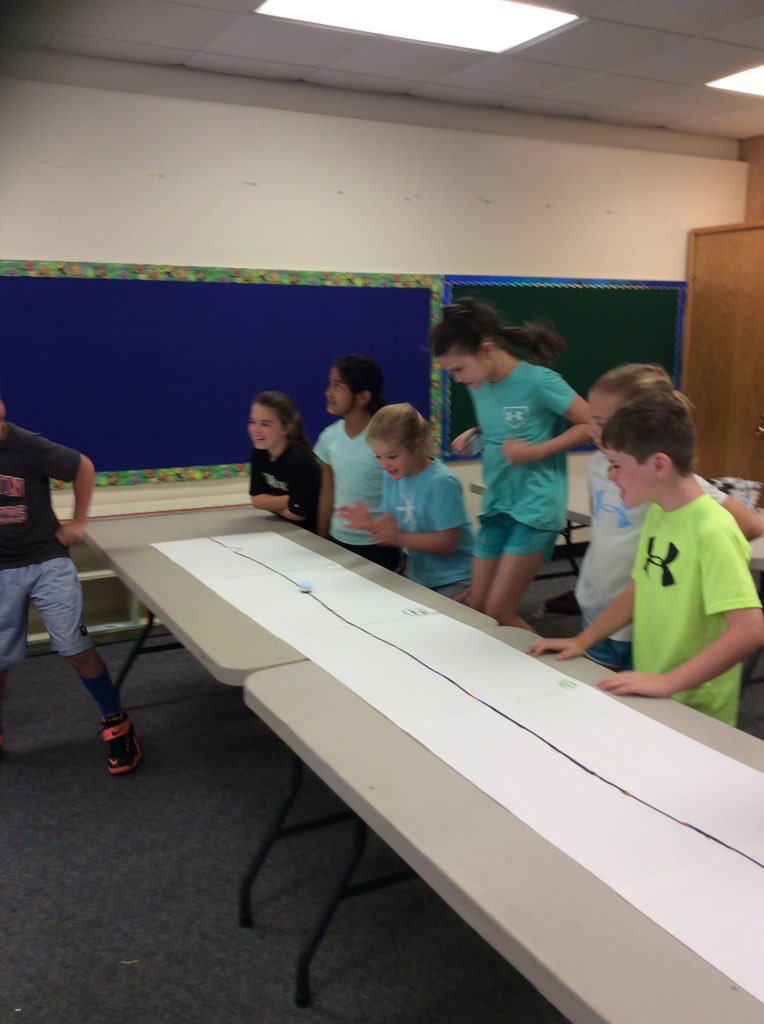 IthanES's tweet photo. Some of our third graders coded with @OZOBOT today. They raced in teams to see who coded the best path. #ithancares #stem #stemhappy https://t.co/K1DtnsLN1x