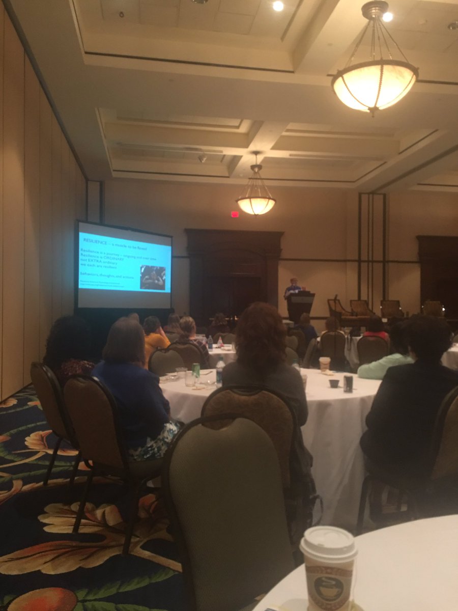 Heedi101's tweet photo. "Accepting help is part of building your resilience muscle" - Ellen Plummer, Va Tech @VirginiaNetwork #VANetConference https://t.co/k8hhPpTbeR