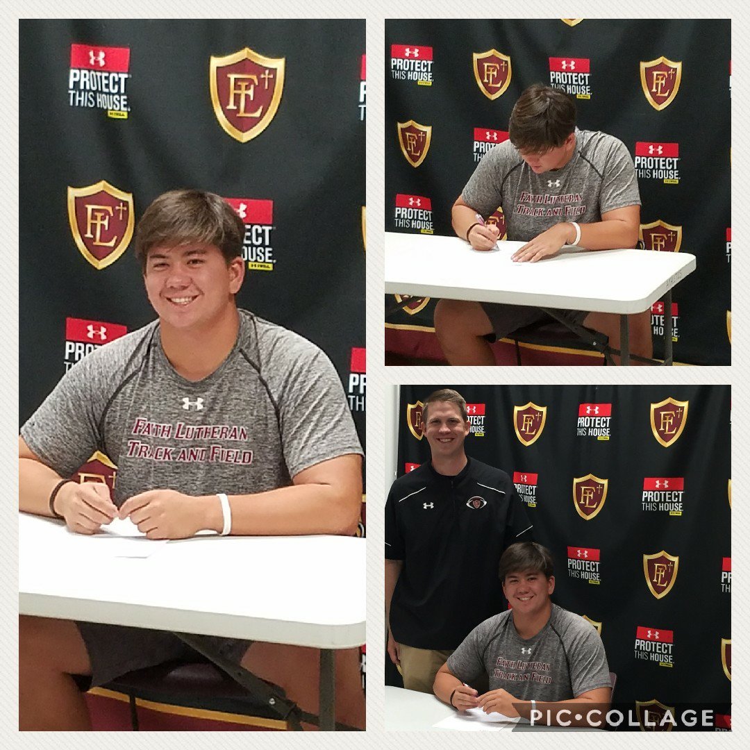 Congratulations to Jacob Searles for signing with University of Mary today.