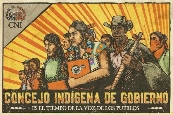 CNI_Mexico's tweet photo. ¡Nunca más un México sin nosotros! Es el tiempo de la voz de los pueblos #CNI #CIG  https://t.co/IZxK4f7jr9 https://t.co/rmn0VB6ylC
