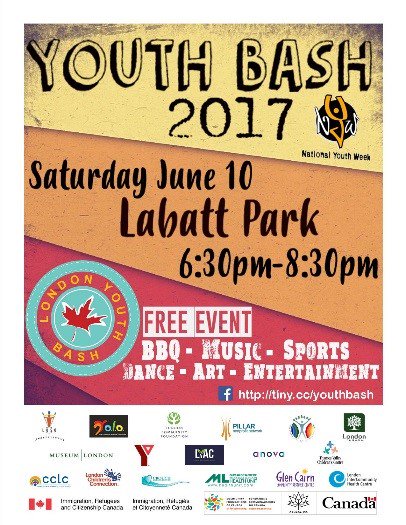 Come out &amp; celebrate at the annual Youth Bash Sat June 10th 6:30-8:30pm at Labatt  Park!  #freeBBQ #ldnyouthbash #LdnOnt ^LK