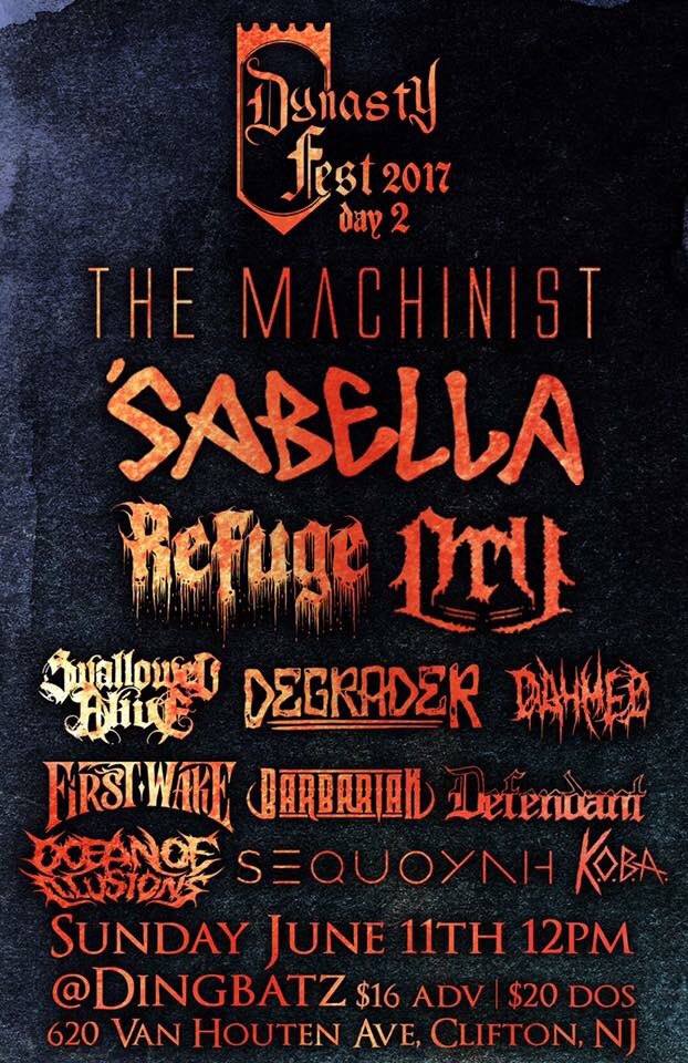 New Jersey! Come catch us at Dynasty Fest 2017 in Clifton