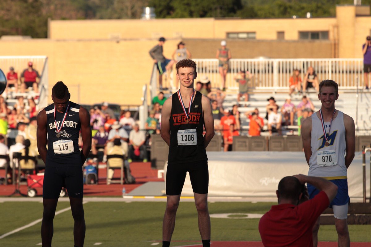 VeronaWildcatTF's tweet image. Congrats Jack on repeating as High Jump State Champ! First repeat champ since Luke Sullivan did it in 93'-94' #wiaa