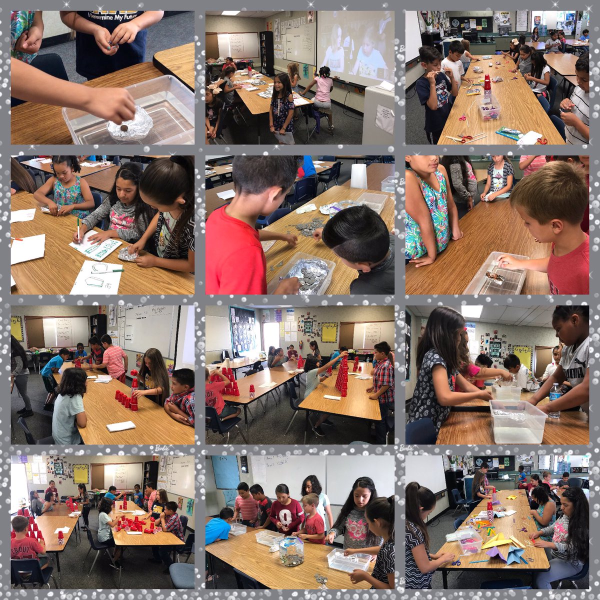 Tina_Angkasuwan's tweet image. Last day of stem fun with the kiddos! #coinboatchallenge #popsiclestickharmonicas #towerchallenge #mysterynumber #googlehangout