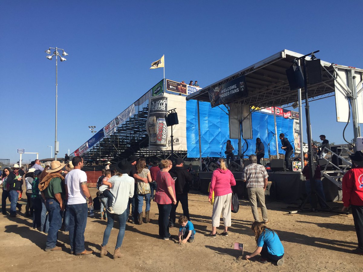 Come watch <a href="/therailers/">The Railers</a> on stage before finding your seats for the rodeo! #ElksRodeo 🎤