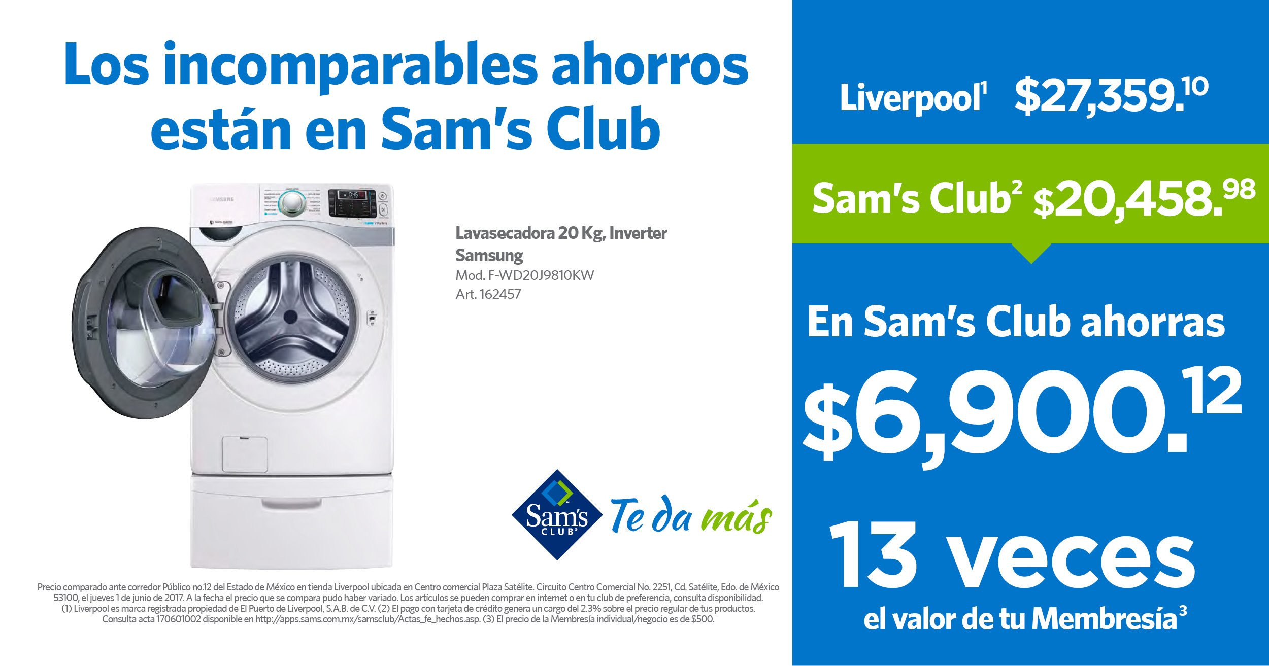 Sam's Club México on "Más ahorros sólo con tu Membresía Sam's Club. y compruébalo. Consulta el acta aquí: https://t.co/iY4NoH7yZ3 https://t.co/GSMmyXE9zq" / Twitter