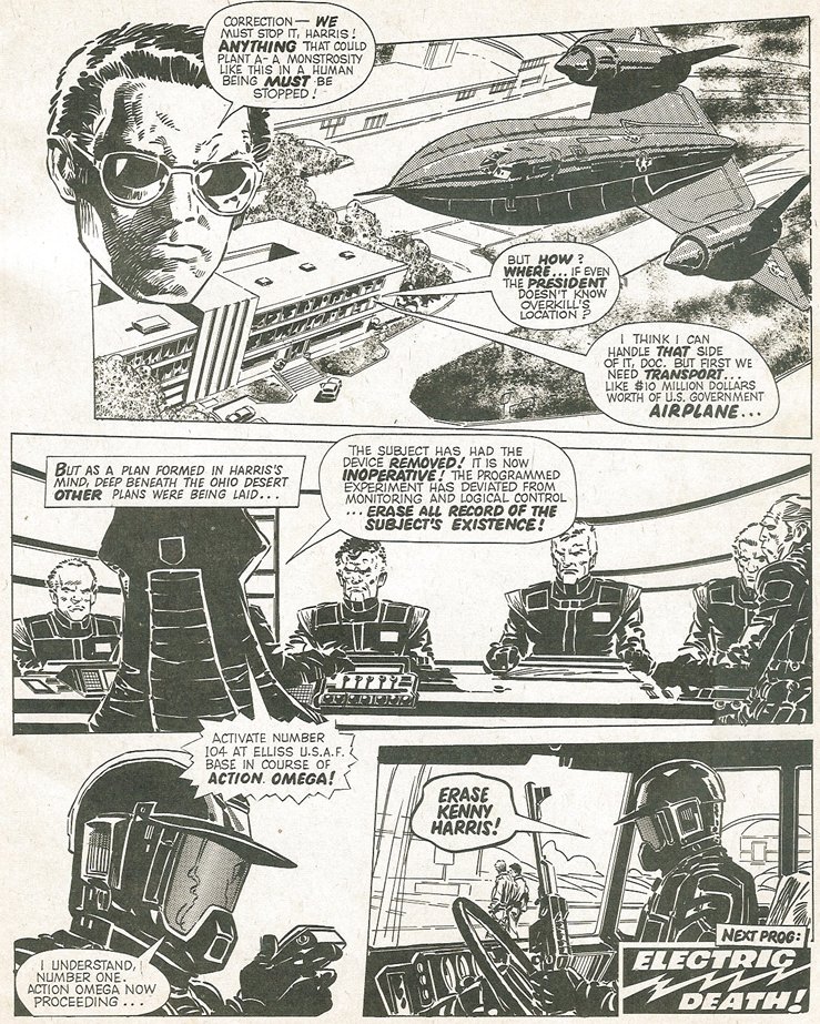 SpaceSpinner2K's tweet image. Burning hot conspiracy action!
Listen to Space Spinner 2000!
Images from #2000AD Progs 120-123
#podcast #ProjectOverkill
