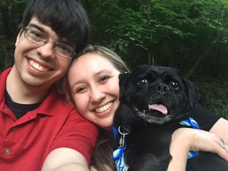 MarkBegley513's tweet photo. Can't help myself. My daughter just got engaged! @egbegley surprised with Dexter's dog tag! Good move Mr. Eilers. Love these kids. #luv4ever https://t.co/jXVRIQlb3W