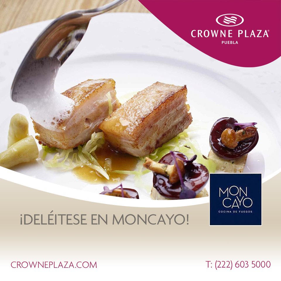 CrownePuebla's tweet photo. Deléitese en Moncayo, nuestro restaurante de cocina mexicana contemporánea con un toque internacional, especializado en cocina de fuegos. https://t.co/okNe2xmmJ5