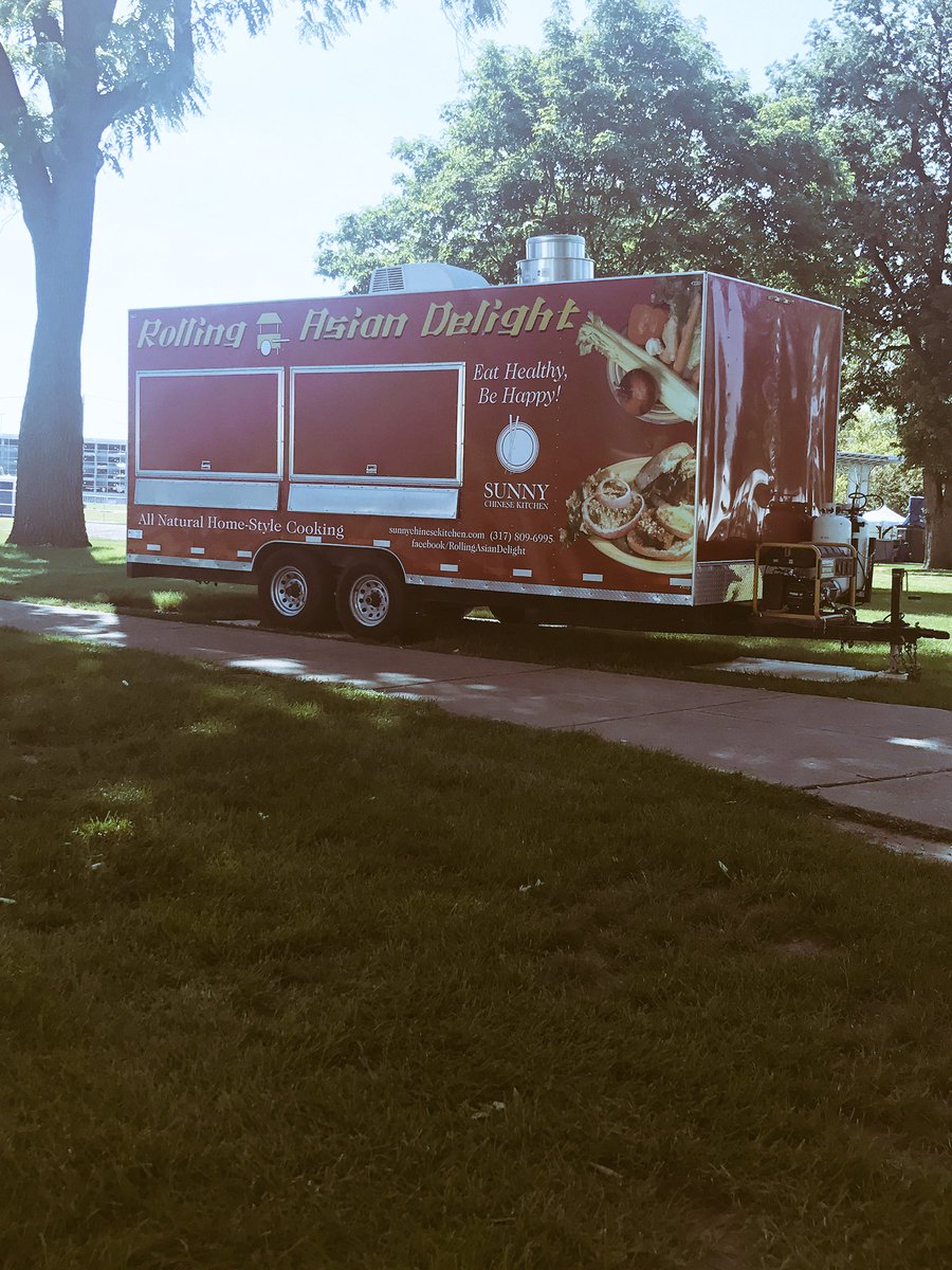 Tents are going up &amp; trucks are parked and ready! Be sure to stop by tomorrow for the 18th annual wine festival! #vintageindiana #winetime