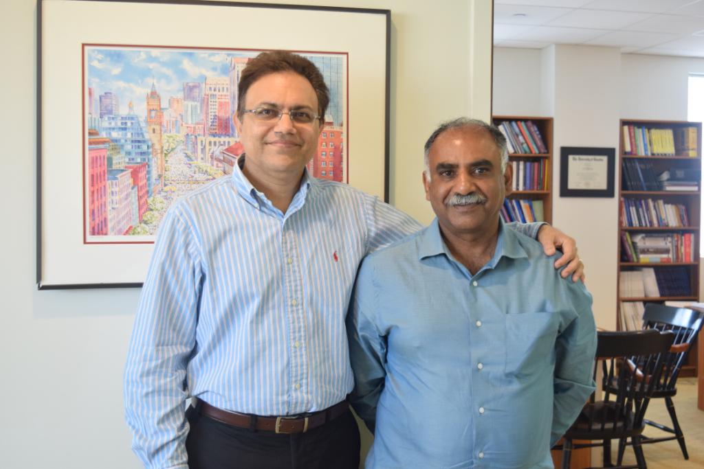 Prof_Upneja's tweet photo. So happy to show #BUhospitality today to Vijay Cherian, my former boss and colleague from @TajHotels! https://t.co/pDvBSDwXUl