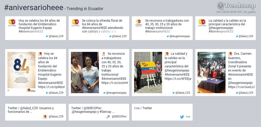 TrendsEcuador's tweet photo. #aniversarioheee es ahora una tendencia en Ecuador

https://t.co/HRBX1r2R6J https://t.co/571ewV02AM