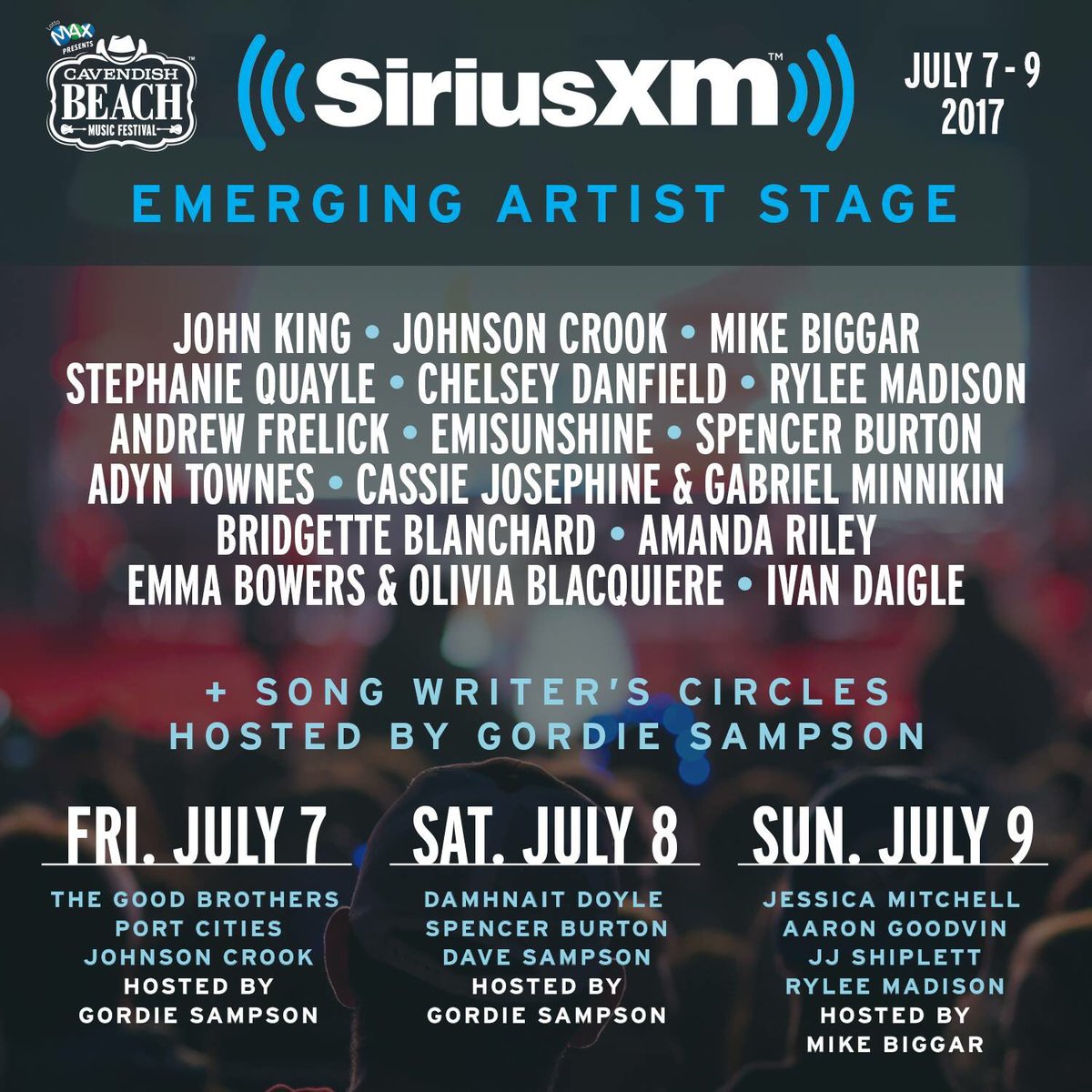 SiriusXMCountry's tweet photo. #CountryRoundUp ft @coldcreekcounty #Homemade, @HIGHVALLEY talk anthems & @PredsNHL & @CavendishFest #SiriusXMStage https://t.co/abNZTALlCr https://t.co/LedEqOPvyv