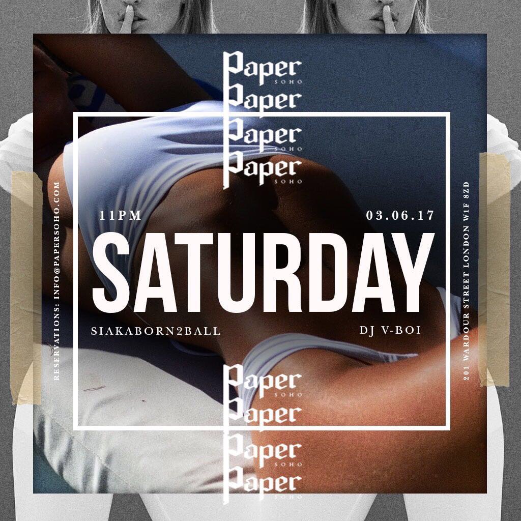vanitylist_'s tweet photo. Unique Parties at @papersoho πΎπ₯
The only place to be tomorrow night in LondonππΌ
@Siakaborn2ball & @DJVboi taking over the decksπ₯ #Papersoho https://t.co/P7yi0JqIXX