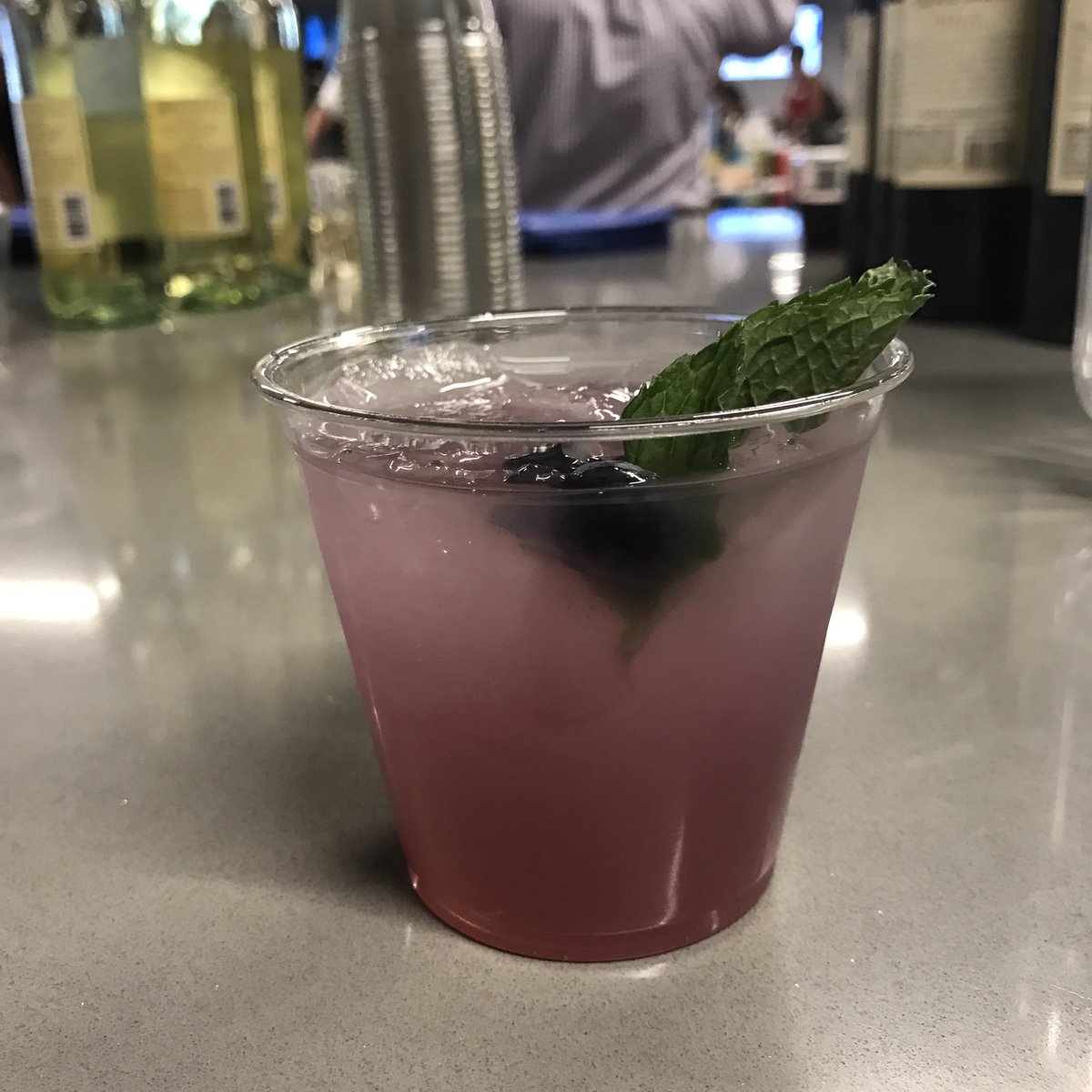 Datz4Foodies's tweet photo. So pumped about tonight's signature cocktail we created for @MyBlueGrace. Blueberry Miles for the win. #BGLOpenHouse 🍹 #TidalBoarGingerBeer https://t.co/SCdZ6vFgFC