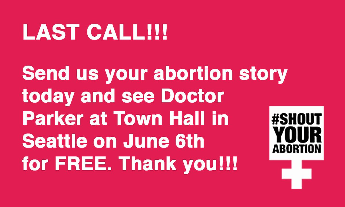 ShoutYrAbortion's tweet photo. Send us your abortion story TODAY and see @DrWillieParker at @THSEA for FREE on Jun 6. Submit stories here: https://t.co/5BHKGhvbS4 ✌️💖 https://t.co/oT9h9cAZ7q