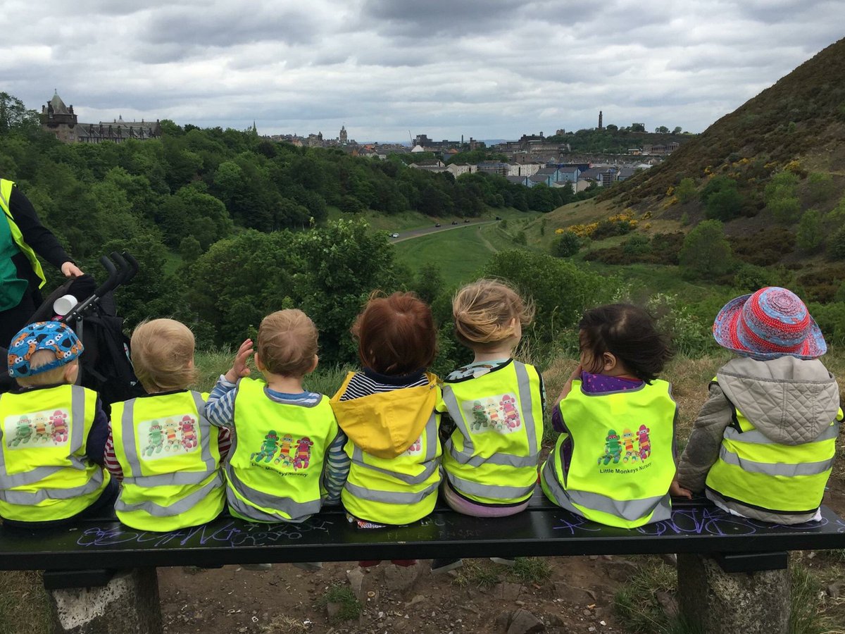 LittleMonkeysK's tweet photo. The toddlers from Kilmaurs Road took a lovely walk up to Arthur's Seat this morning. What a fabulous view https://t.co/KJZgNezyFP