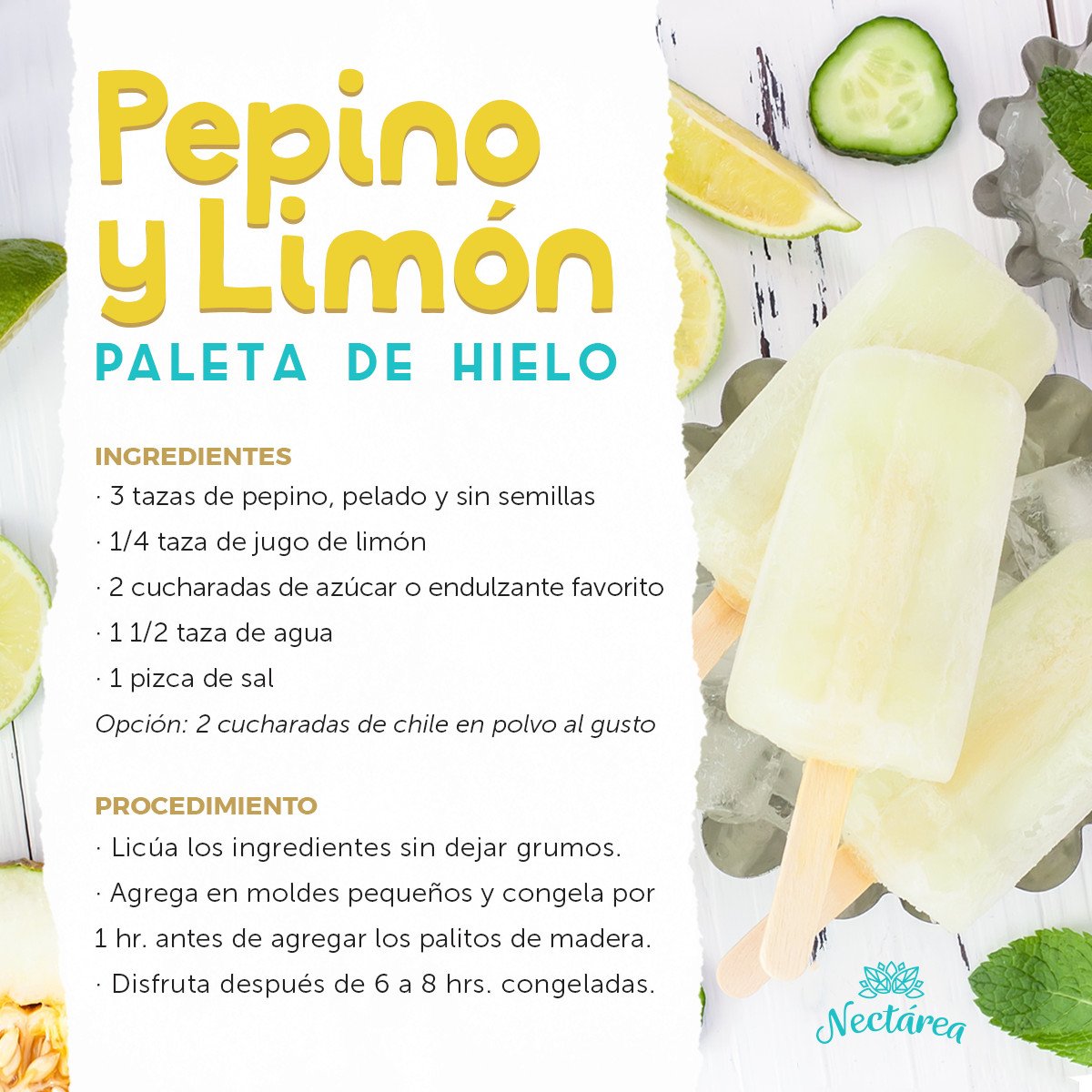 NectareaMX's tweet photo. Una opción deliciosa y refrescante para este fin de semana #RecetasFaciles #Nectarea https://t.co/efO6S4kegR