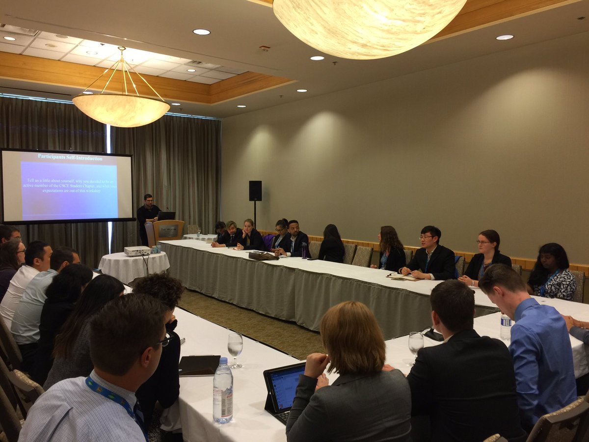 stanleyachan's tweet photo. #CSCE2017 Student Chapter Leaders Workshop https://t.co/thCQWwx09W