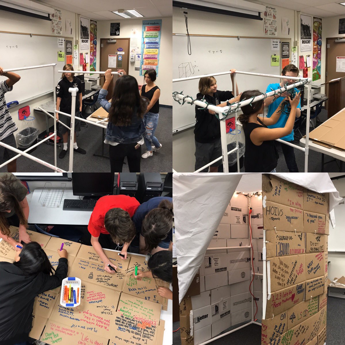 gradeslayer's tweet photo. 🗣📥Challenge delivered: @flipgrid is about amplifying student voice, so we made a #flipbooth made literally of student voices!
#mvusdlearns https://t.co/SWAXzOVIRV