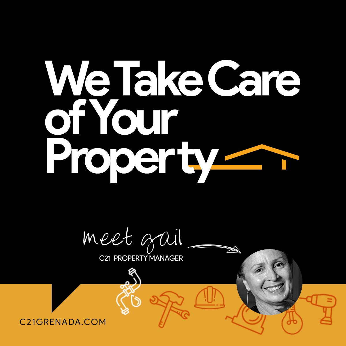 c21grenada's tweet photo. Gail, our property manager at #c21grenada strives to give you hassle-free service so that you don't have to worry! #c21propertymanagement https://t.co/lmFMvFETms