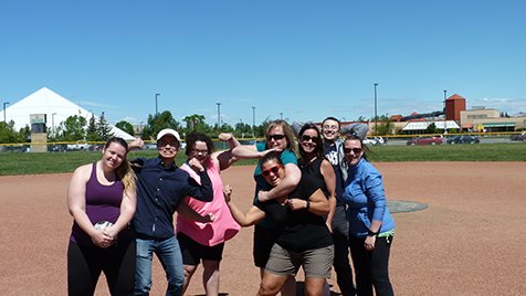 TricoCentre's tweet photo. Team Trico does #Canada150 Play List Kickball today and has a great time! #TeamTrico #Canada150PlayList #Kickball #Canada150 https://t.co/QSycRsv4Ex