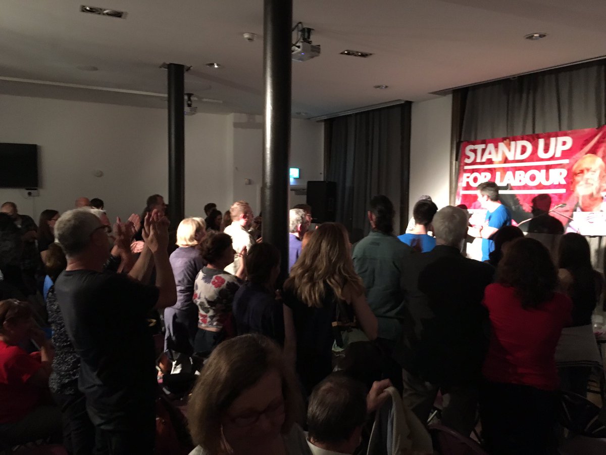 BritRocksFilms's tweet photo. Crispin Flintoff gets standing ovation on the last night of the @Standup4Labour tour @Fruitandvegdon #BritRocks @sevendialsclub https://t.co/gAd577GtIQ