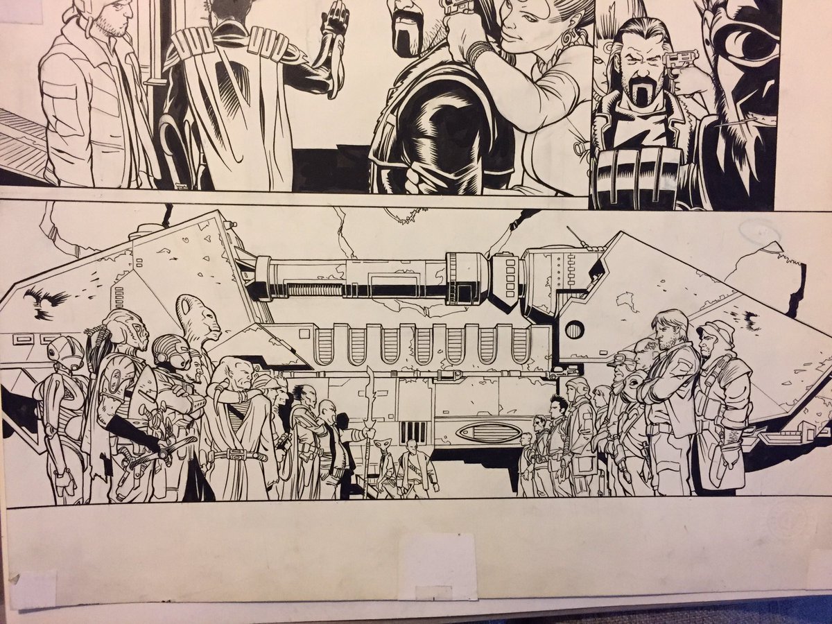 really happy to get two original Edvin Biuković Star Wars Last Command pages, he was one of my fav comic artists growing up, gone too soon 