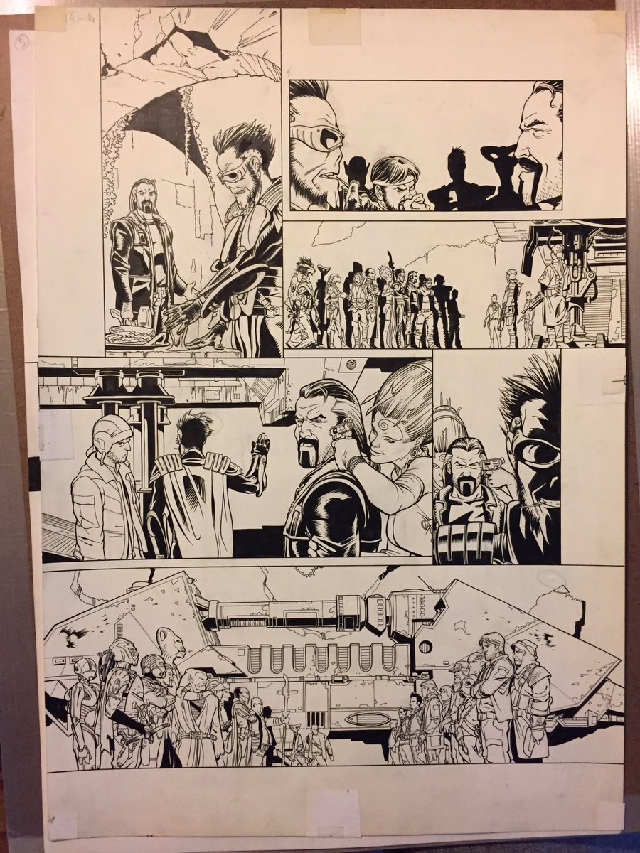 really happy to get two original Edvin Biuković Star Wars Last Command pages, he was one of my fav comic artists growing up, gone too soon 