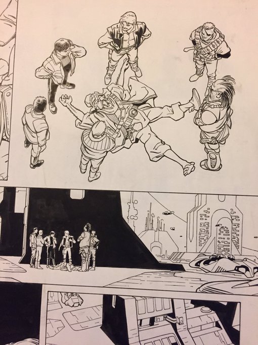 really happy to get two original Edvin Biuković Star Wars Last Command pages, he was one of my fav comic artists growing up, gone too soon 