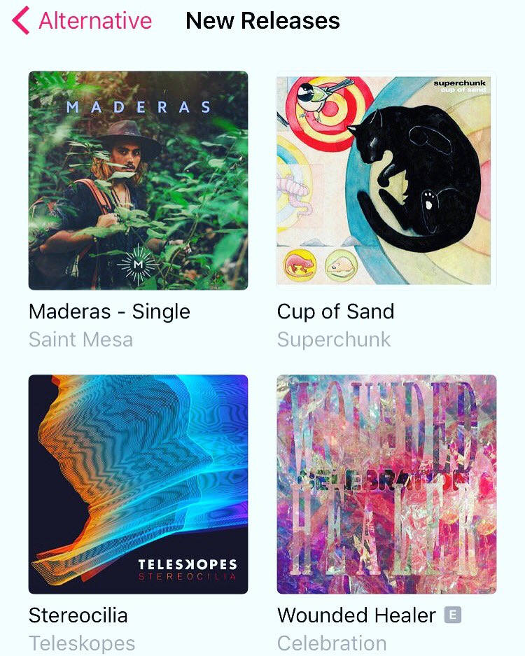 TELESKOPES's tweet photo. Thank you @AppleMusic for featuring #stereocilia on Alternative New Releases!

Out today via @StillWaterRec 
https://t.co/Jt2HwN1aek https://t.co/6eZOYQUMn3