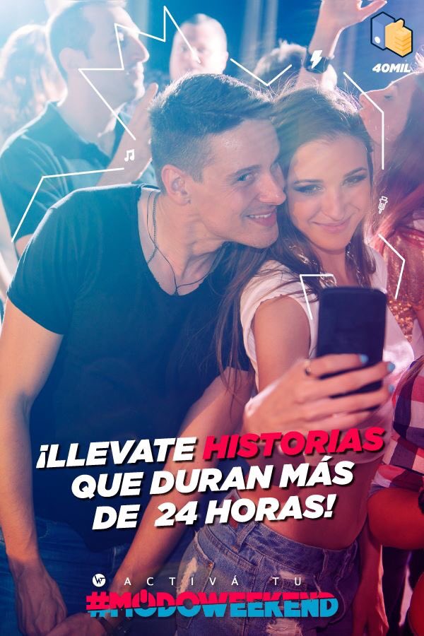 WeekendTourBa's tweet photo. ♦️Mañana festejamos los 40Mil likes todos juntos! 🎊🔹

¡Activá tu #ModoWeekend! 🎈 https://t.co/Qe6ulBPKS2