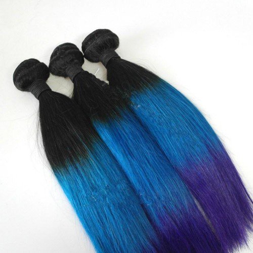 VipinHairExtens's tweet photo. Ombre 1B Blue Straight Weft, 26" * It's in #Indian #Virgin #hair.
* 100% natural hair
*Machine #Wefted
* Length : 26 inches https://t.co/lNMBg8VoaF