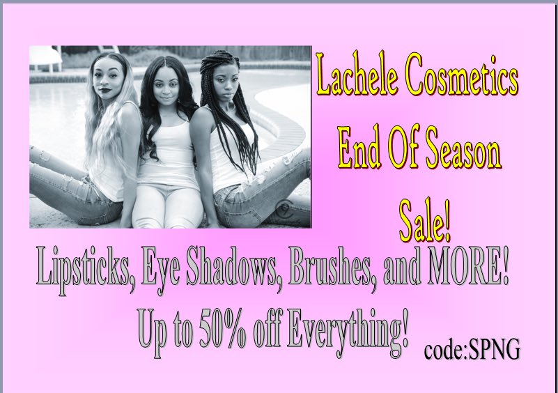 Spring is over!! And we're moving everything out for summer! 50% off all items use code: SPNG lachelecosmetics.bigcartel.com