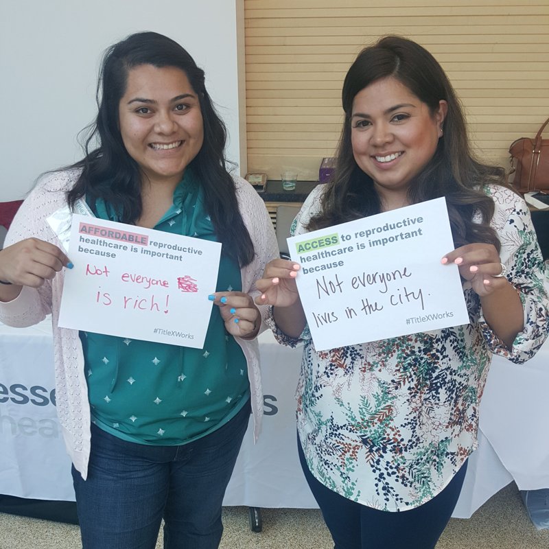 EssnAccessHlth's tweet photo. #TitleX providers share why #TitleXWorks: Not everyone has access to #ReproHealth care, but everyone should! https://t.co/hTljMsXpgr