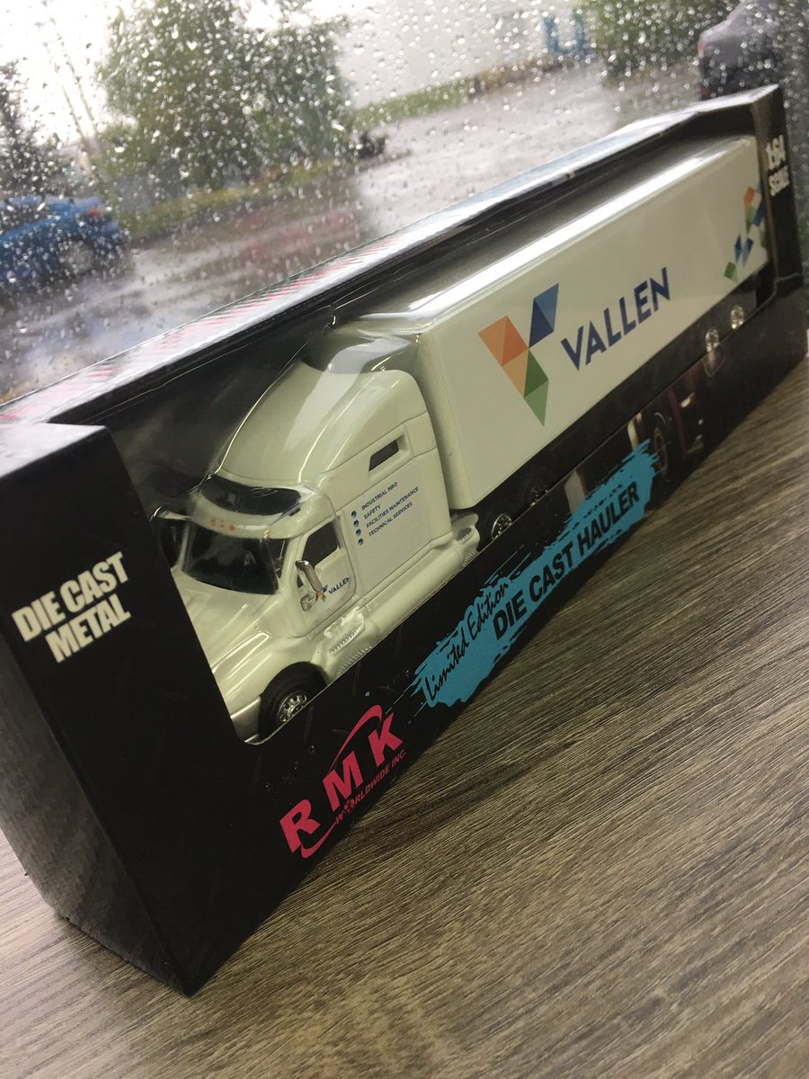 One of our project just arrived and it looks fantastic with a rainy backdrop! ☔️😄 #diecast #truck #hauler #model