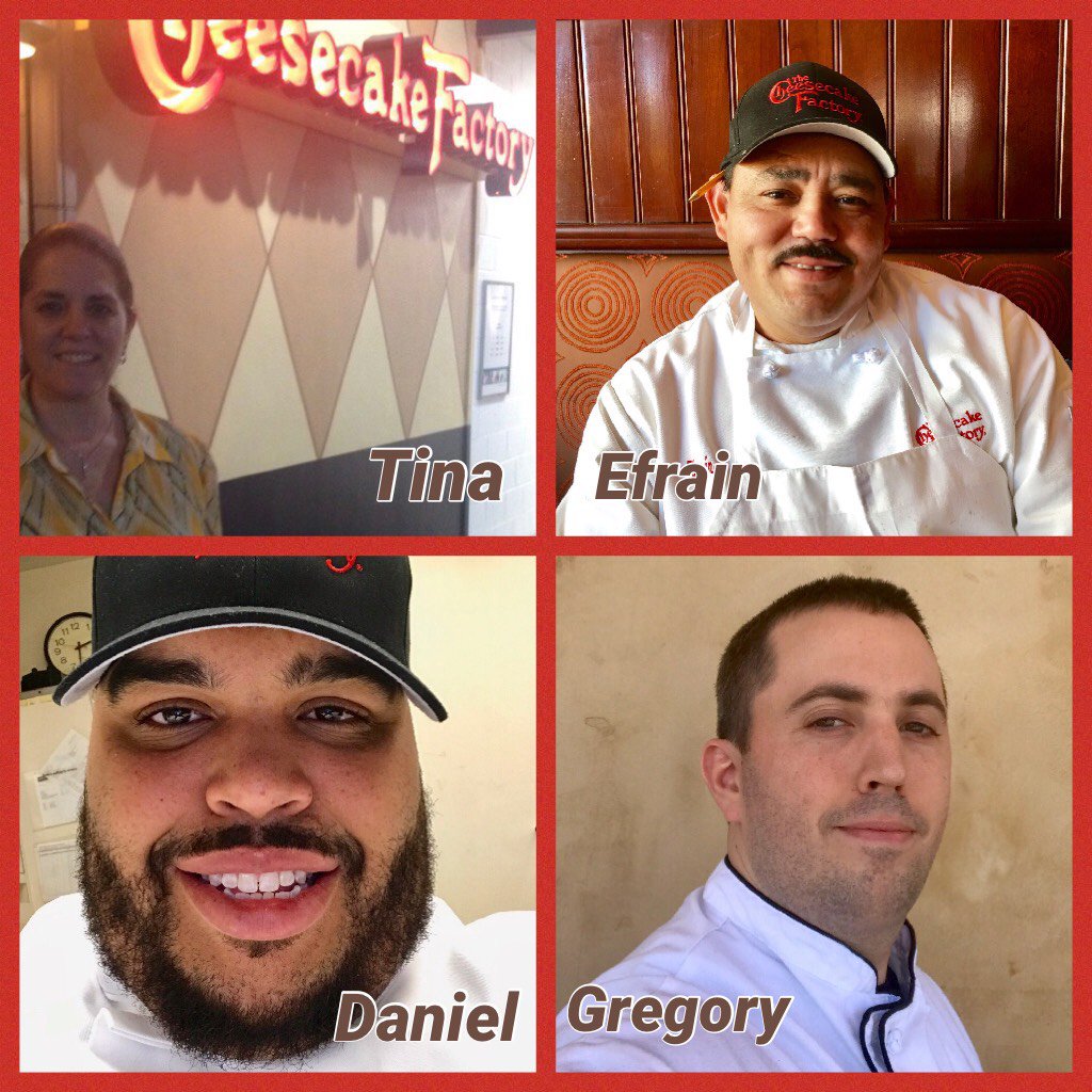 cakecareers's tweet photo. MoreReferrals! Excited2Have u OnRTeam Tina~Efrain~Daniel&amp;Gregory! #socheesecake #greatplacetowork2016 #cakecareers https://t.co/1c3wPgQWgd https://t.co/Zy9adKkLZX