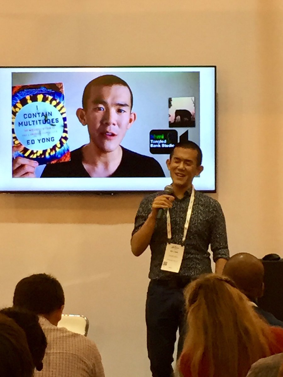 markowenmartin's tweet photo. @edyong209 and @edyong209 at #ASMicrobe. Ed does a superb job as a #MicrobialAdvocate. @ASMicrobiology https://t.co/idFMXqildL