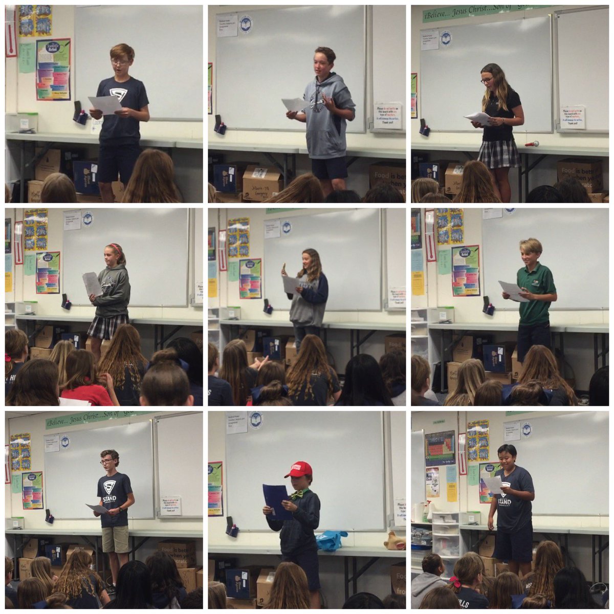 mhcssaints's tweet image. Today, Student Action Council candidates presented the platforms they are running on to their 6th and 7th grade peers.  #mhcssaints